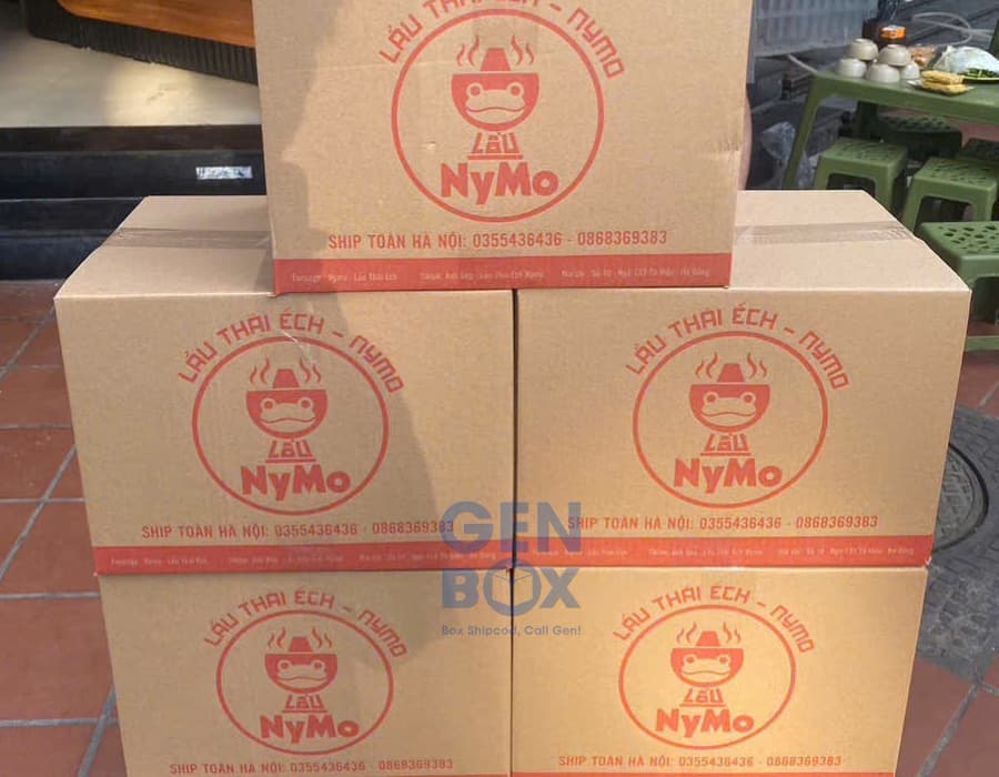 Ảnh: Hộp Carton In Logo Giúp Hỗ Trợ Các Chiến Lược Marketing Khác